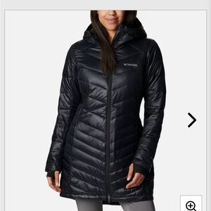 Columbia Women's Dark Gray Hooded Puffer Coat